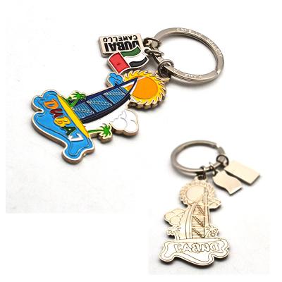 China Custom Cute Zamac Travel Keepsake Souvenir Gifts Metal Key Chain for sale