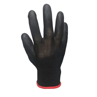 China 13 Gauge PU Polyurethane Industrial Nylon Palm Fitted Palm PU Coated Gloves Guantes Safety Work Gloves for sale