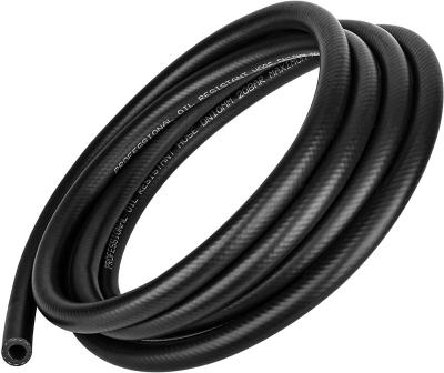 China High Temperature Resistance NBR Fuel Line Hose Black Nylon Steel Gas Fuel Line Hose Pipe 3/8 Inch Inside Diameter Suitable For Fuel Plants Engines Tube Hose for sale