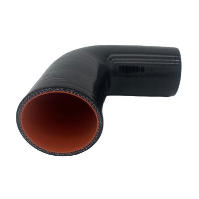 China Durable Unique Design Silicone Rubber Heat Resistant Hose 90 Degree Silicone Elbow Silicone Hose for sale