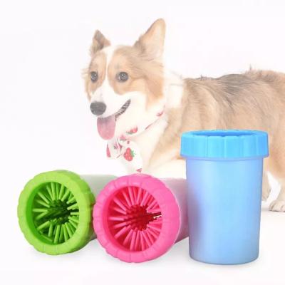 China Wholesale New Design Pet Cleaning Paw Cleaner Cup Portable Pet Cleaning Claw Maker and Dog Grooming Products for sale