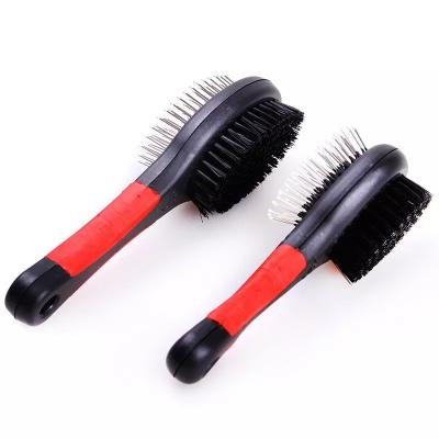 China Professional Pet Hair Massage Pet Grooming Brush Desheding Comb Dog Grooming Cleaning Brush Stocked Cleaning Brush for sale