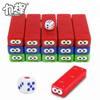 China Construction Toy New Educational Tumbling Tower Stacking Game Toy Big Eye Building Block for sale