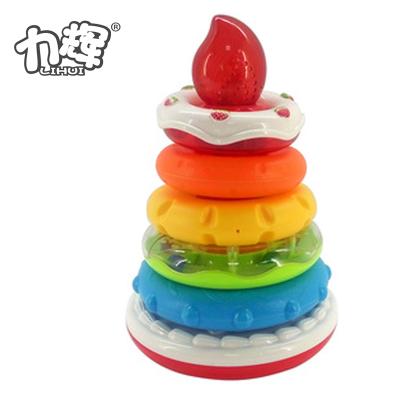 China Music and Lighting Birthday Cake Toy Pretend Toy Plastic Birthday Cake Role Play Toys for Kids for sale