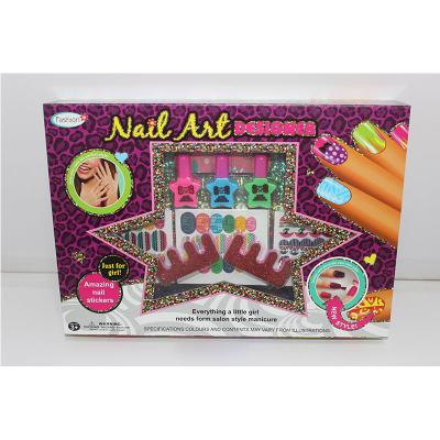 China Non-Toxic Girl Nail Beauty Art Kit Make Up Set Toy For Kids for sale