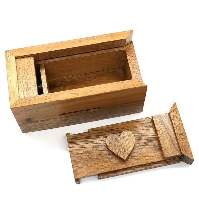 China Gift & Hot Selling Smart Craft Kid IQ Toys Customize Wooden Puzzle Box for sale