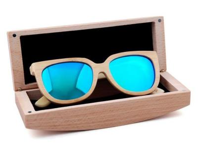 China Customized Sunglasses Packaging Boxes Wooden Eyewear Case Wooden Sunglasses Box Wooden Sunglasses Container for sale