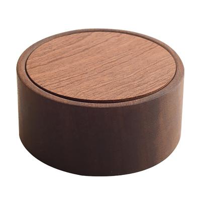 China Disposable Custom Log Lid Cylinder Boxes Tube Packing Box For Wooden Tea Coffee Nuts Round Tea Box for sale