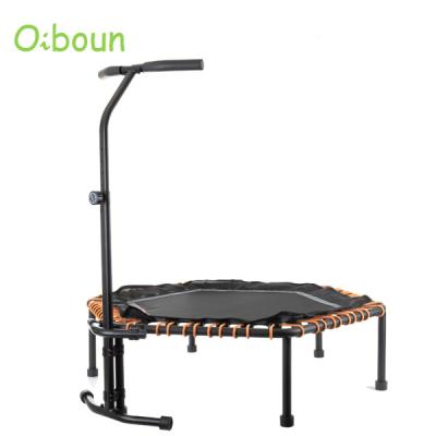 China Oiboun Hexagonal Trampoline Handleless H43300h 110cm Diameter Protective Net Indoor Fitness for sale