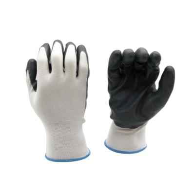 China Work Good Quality Nitrile Anti-Slip Garden Polyester Anti-Cut Anti-cutting Coated Garden Glove for sale