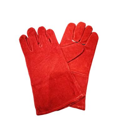 China Industry Factory Direct Selling Safety Gloves Good Quality Welding Thickening Leather Welder Safety Gloves for sale