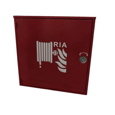 China Solid Fire Hose Reel Door Red Fire Hose Reel Fire Fighting Cabinet for sale