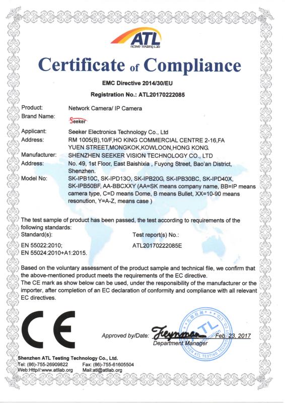 CE - Seeker Electronics Technology Co.,Ltd