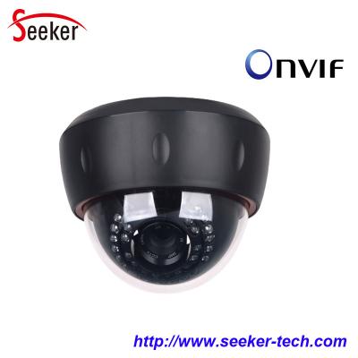 China 2014 New Hot Selling Vandalproof Black HD 720P 1.0 Mega Pixel Ip Cameras Indor Onvif POE for sale