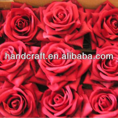 China Decoration Wedding Artificial Flower Europe USA Asia Red Rose for sale