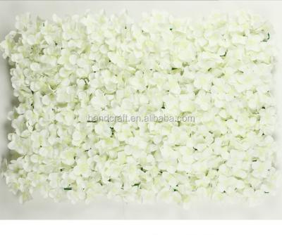 China Polyester Bud/Leaf Hydrangea Flower Wall Wedding Decoration Backdrop 40X60cm for sale