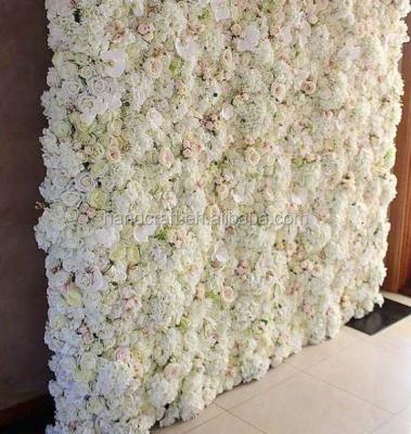 China Polyester Bud/Leaf 3ft x 6ft Ombre Finished Rose Flower Wall for Wedding for sale