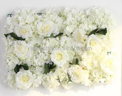 China Polyester Bud/Leaf High Quality Finish New Style Rose Flower Wall For Wedding for sale