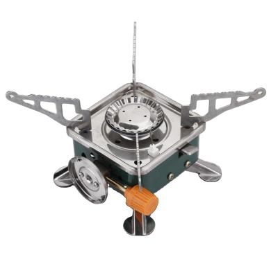 China Outdoor camping hiking cooktop portable gas stove stainless steel small cookware moving outdoor gas heater for sale