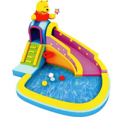 China Small Outdoor Inflatable Water Park Indoor Outdoor Inflatable Castle Fun Bouncy Water Park With Slides Kids for sale