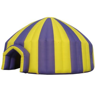 China Outdoor Commercial Inflatable Camping Event Circus Tent Party Inflatable Tents 8 x 8M PVC Material Striped for sale