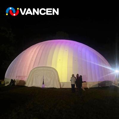 China 0.55mm PVC Tarpaulin 20m/60ft Diameter Portable Waterproof Event Tent Trade Show Tents Inflatable Circus Dome Tent For Party Event for sale