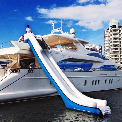 China PVC Summer Games Inflatable Water Sport Yatch Slides Water Play Equipment Inflatable Water Slide Bounce Slide for sale