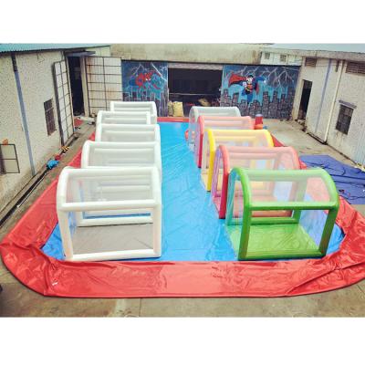 China Once Inflation Commercial Disinfection Tent Inflatable Disinfection Sleeve For Supermarket Disinfection Entrance for sale