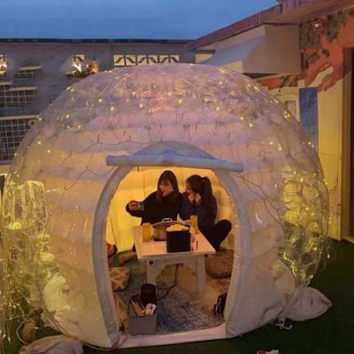 China Luxury Inflatable Cheerful Hotel Tent Camping Bubble Dome Transparent Inflatable Tent For Party for sale