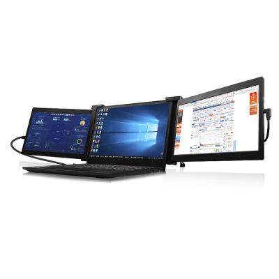 China HDR China Factory 13.3 Inch Triple Screen Portable Full HD Triple Monitor For Laptop for sale