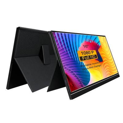 China High Quality Gaming Monitor Super Slim 16 Inch FHD Speaker Portable Monitor With Type-C Port for sale