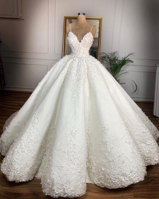 China YJ2009W 2023 new anti-static deep V-neck sexy lace and romantic elegant wedding dress for sale