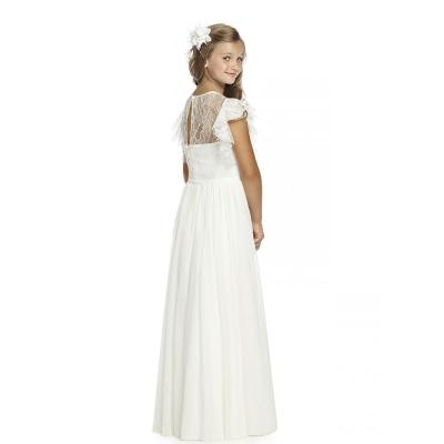 China AH7009D New Children's Sleeveless Children's Wear Wedding Dress Women's Lace Chiffon Princess Long Dress for sale