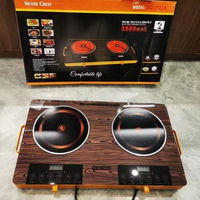 China Very Popular Lace Edge YJ E002 Kitchen Appliance , A Double Oven Ceramic Stove for sale