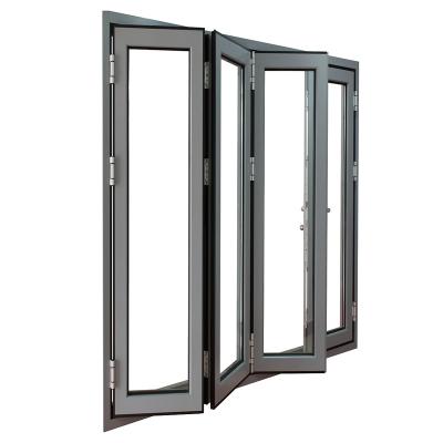 China Waterproof Bi Folding Doors Aluminum Folding Doors Bi Folding Doors Patio for sale