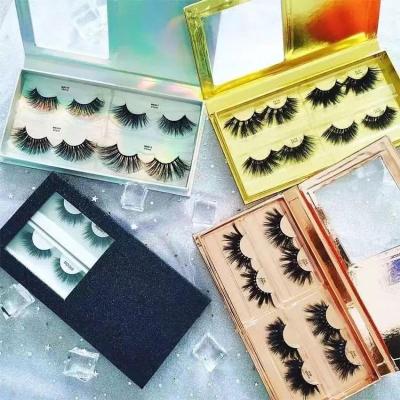 China Natural Soft Eyelash Wholesale Create Your Own Brand Bulk 100% Natural Fur Eyelash Self Eyelash For Party for sale