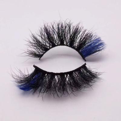 China Soft/curly/comfortable/convenient/easy to wear 25mm clean mink 100% private label 3d Mink Lashes Real Mink Eyelashes Colored brand lashes 3d seller wholesale for sale