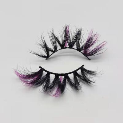 China Soft/Curly/Comfortable/Convenient/Easy to Wear Private Label Colored Lashes Colored Dramatic Color Mink Eyelash Wholesale from Mink Lashes Fluffy Mink Lashes for sale