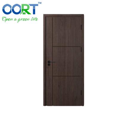 China Luxurious Interior Home Door Fancy Sound Insulation Wooden Front Door Design for sale