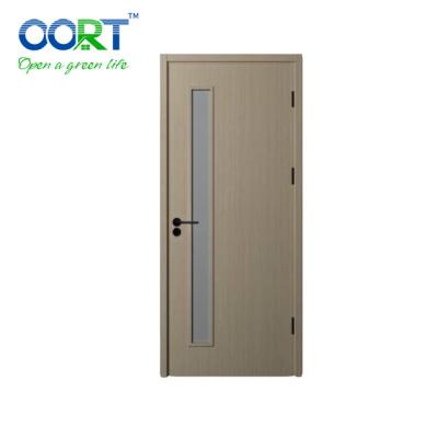 China Latest sound insulation design wooden door for bathroom, hotel wooden door for sale