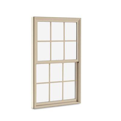 China Beautiful Sound Lines Vertical Sense UPVC Sliding Window , UPVC Double Hung Window for sale