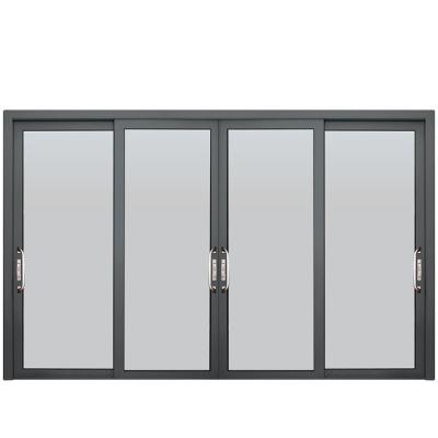 China Simple Design French Door Patio Aluminum Alloy Doors And Windows Glass Sound Door for sale