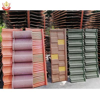 China EUROPEAN Century Crown Stone Coated Roofing Tile Waterproof Metal Roof Tiles Zinc Steel Shingles Roof for sale