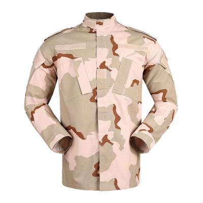 China 65% Polyester 35% Cotton Anti-static Desert Camoufalgue Army Uniforms American Military Uniforms 3-Color for sale