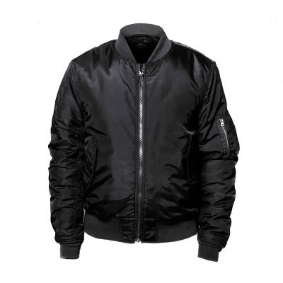 China Latest Design Black Waterproof Hot Selling Nylon Bomber Jacket Men for sale