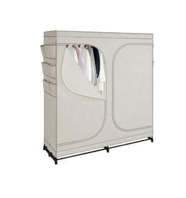 China (Other)Adjustable Custom Double Zipper Wardrobe With Double Side Pockets Closets For Bedroom Wardrobe for sale