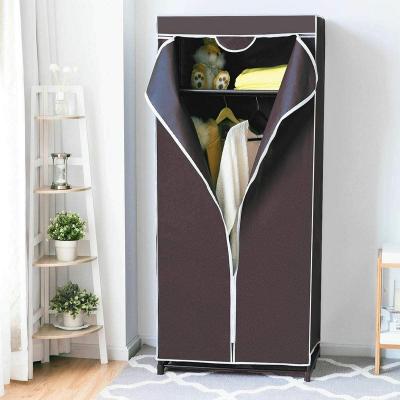 China Factory Wholesale Adjustable Cloth Wardrobe Clothes Closet Storage Organization Portable Bedroom Furniture (Others) for sale