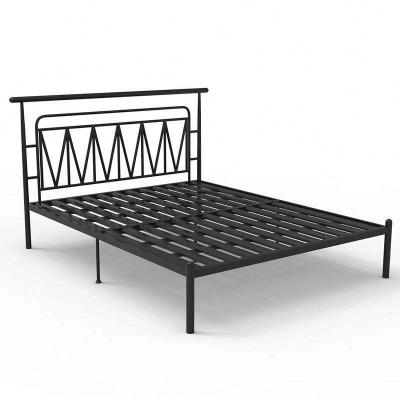 China Double bed material metal bed frame (from new home others) 2023 bedroom metal sofa large adjustable iron fram for sale