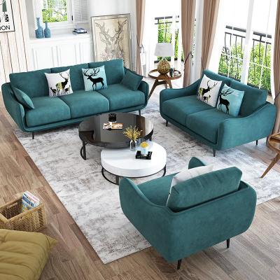 China Other Cheap Italian Minimalist Modern Sofa Family Small Sofa Nordic Style Removable Washable Fabric Improved Sponge Sofa Black Fabric for sale