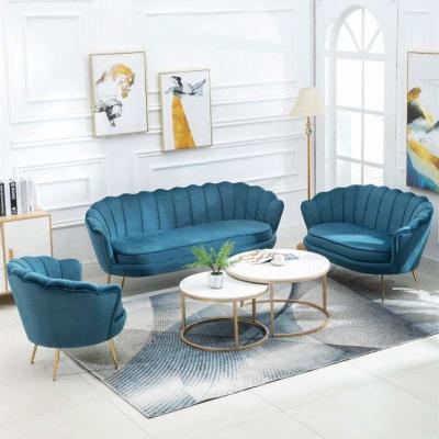 China Other Designer Custom Modern Custom Color Velvet Beauty Salon Clothing Store Living Room Sofa Set for sale